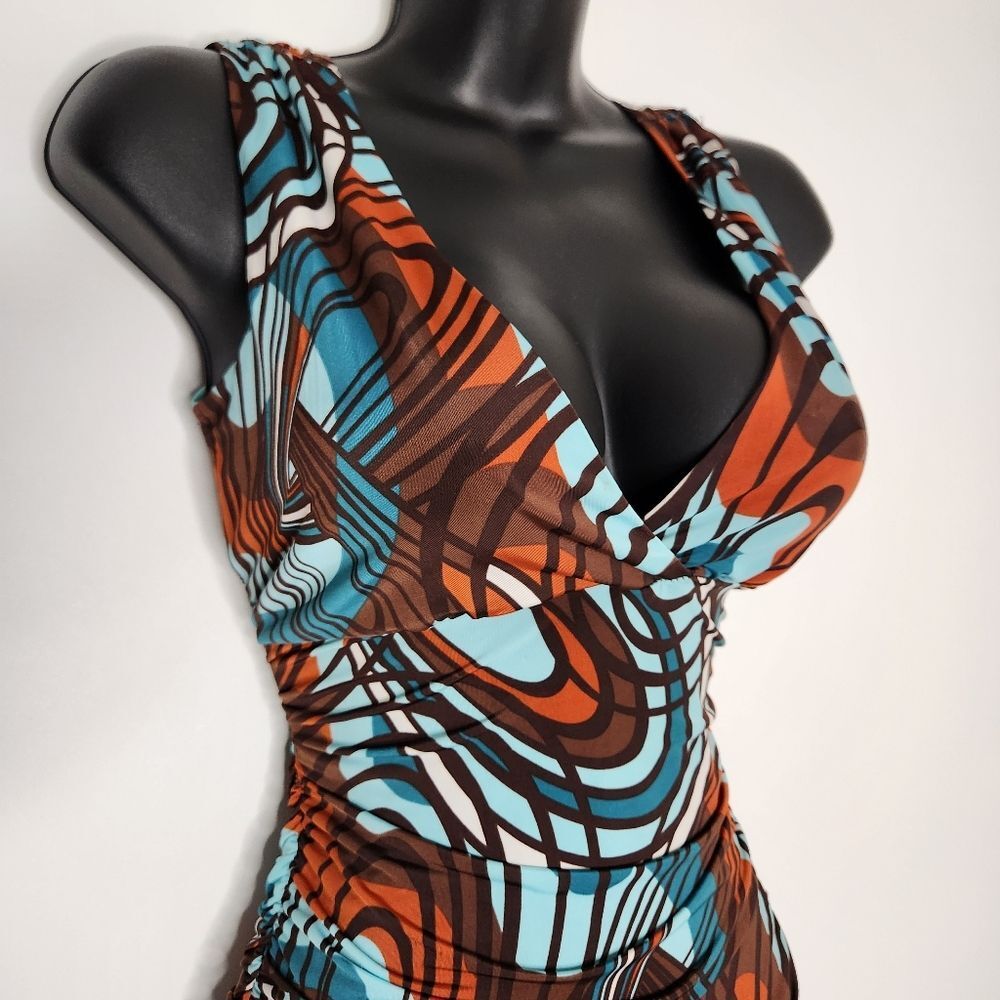 Stylish Multicolor Patterned Dress